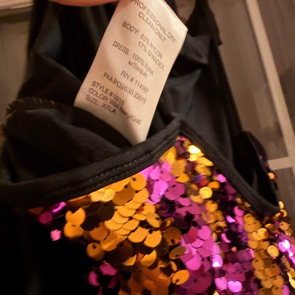 Revolution Pink and Gold Sequin Dress - Picture 9 of 11